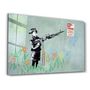 Other wall decoration - Banksy - No Parking | Glass Wall Art 110CMx70CM - ARTDESIGNA