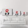 Other wall decoration - Banksy - Anti-War | Glass Wall Art 110CMx70CM - ARTDESIGNA