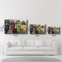 Autres décorations murales - Banksy-Beatles | Art mural en verre 110CMx70CM - ARTDESIGNA
