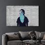 Autres décorations murales - Banksy - Winnie l'ourson | Art mural en verre  110CMx70CM - ARTDESIGNA