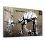 Other wall decoration - Banksy - I am Your Father | Glass Wall Art  110CMx70CM - ARTDESIGNA