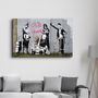 Autres décorations murales - Banksy - Vieille école | Art mural en verre  110CMx70CM - ARTDESIGNA