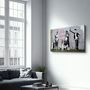 Autres décorations murales - Banksy - Vieille école | Art mural en verre  110CMx70CM - ARTDESIGNA