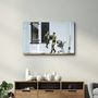 Autres décorations murales - Banksy - Pillage des soldats | Art mural en verre 110CMx70CM - ARTDESIGNA