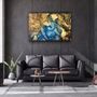 Autres décorations murales - Art mural en verre à 3 motifs en marbre 110CMx70CM - ARTDESIGNA