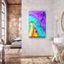 Other wall decoration - Colorful MarbleGlass Wall Art 110CMx70CM - ARTDESIGNA