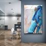 Autres décorations murales - Art mural en verre design en marbre 110CMx70CM - ARTDESIGNA
