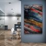 Other wall decoration - Colorful Layes Of MarbleGlass Wall Art 110CMx70CM - ARTDESIGNA