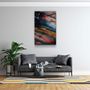 Other wall decoration - Colorful Layes Of MarbleGlass Wall Art 110CMx70CM - ARTDESIGNA