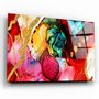 Autres décorations murales - Design en marbre avec des touches doréesArt mural en verre 110CMx70CM - ARTDESIGNA