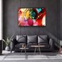 Autres décorations murales - Design en marbre avec des touches doréesArt mural en verre 110CMx70CM - ARTDESIGNA
