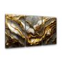 Autres décorations murales - Racines dorées dans le marbre -Art mural en trio de verre 110C210 - ARTDESIGNA
