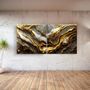 Other wall decoration - Golden Roots in the Marble - Dup  Glass Wall Art 100x200 - ARTDESIGNA