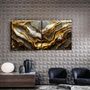 Other wall decoration - Golden Roots in the Marble - Dup  Glass Wall Art 100x200 - ARTDESIGNA