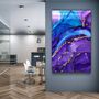 Other wall decoration - Marble Collection V2Glass Wall Art 110CMx70CM - ARTDESIGNA
