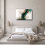 Autres décorations murales - Collection Marbre H20 - Décoration murale en verre WaveGlass vert 110CMx70CM - ARTDESIGNA