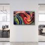 Other wall decoration - Marble Collection H19Glass Wall Art 110CMx70CM - ARTDESIGNA