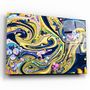 Autres décorations murales - Art mural en verre Marbre Galaxy 4 110CMx70CM - ARTDESIGNA