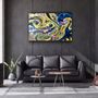 Autres décorations murales - Art mural en verre Marbre Galaxy 4 110CMx70CM - ARTDESIGNA