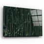Autres décorations murales - Art mural en verre en marbre vert foncé 110CMx70CM - ARTDESIGNA