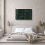 Autres décorations murales - Art mural en verre en marbre vert foncé 110CMx70CM - ARTDESIGNA