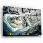 Other wall decoration - Marble with Golden DustGlass Wall Art 110CMx70CM - ARTDESIGNA