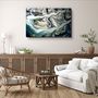 Other wall decoration - Marble with Golden DustGlass Wall Art 110CMx70CM - ARTDESIGNA