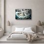Other wall decoration - Marble with Golden DustGlass Wall Art 110CMx70CM - ARTDESIGNA