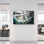 Other wall decoration - Marble with Golden DustGlass Wall Art 110CMx70CM - ARTDESIGNA