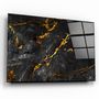 Other wall decoration - Black Marble with Golden DustGlass Wall Art 110CMx70CM - ARTDESIGNA