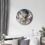 Autres décorations murales - Art mural en verre arrondi à motif de marbre 2 80CMX80CM - ARTDESIGNA