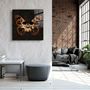 Other wall decoration - Butterfly SkullDesigners Collection Glass Wall Art 110CMx70CM - ARTDESIGNA