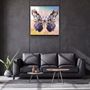 Other wall decoration - Butterfly NYCDesigners Collection Glass Wall Art 80CMX80CM - ARTDESIGNA