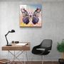 Other wall decoration - Butterfly NYCDesigners Collection Glass Wall Art 80CMX80CM - ARTDESIGNA
