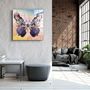 Other wall decoration - Butterfly NYCDesigners Collection Glass Wall Art 80CMX80CM - ARTDESIGNA