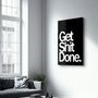 Autres décorations murales - Obtenez X Done Noir | Art mural en verre de la collection Designers 110CMx70CM - ARTDESIGNA