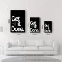 Autres décorations murales - Obtenez X Done Noir | Art mural en verre de la collection Designers 110CMx70CM - ARTDESIGNA