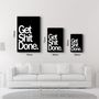 Autres décorations murales - Obtenez X Done Noir | Art mural en verre de la collection Designers 110CMx70CM - ARTDESIGNA