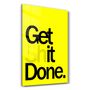 Other wall decoration - Get X Done Yellow | Designers Collection Glass Wall Art 110CMx70CM - ARTDESIGNA