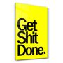 Other wall decoration - Get X Done Yellow | Designers Collection Glass Wall Art 110CMx70CM - ARTDESIGNA
