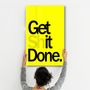 Other wall decoration - Get X Done Yellow | Designers Collection Glass Wall Art 110CMx70CM - ARTDESIGNA