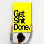 Other wall decoration - Get X Done Yellow | Designers Collection Glass Wall Art 110CMx70CM - ARTDESIGNA