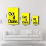 Other wall decoration - Get X Done Yellow | Designers Collection Glass Wall Art 110CMx70CM - ARTDESIGNA