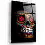 Other wall decoration - Sugar Skull -Mexican SkullDesigners Collection Glass Wall Art 110CMx70CM - ARTDESIGNA
