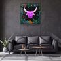 Other wall decoration - Animal Republic-Wild CattleDesigners Collection Glass Wall Art 80CMX80CM - ARTDESIGNA