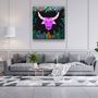 Other wall decoration - Animal Republic-Wild CattleDesigners Collection Glass Wall Art 80CMX80CM - ARTDESIGNA