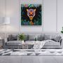 Other wall decoration - Animal Republic-PumaDesigners Collection Glass Wall Art 80CMX80CM - ARTDESIGNA
