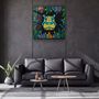 Other wall decoration - Animal Republic-HippoDesigners Collection Glass Wall Art 80CMX80CM - ARTDESIGNA