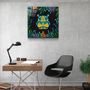 Other wall decoration - Animal Republic-HippoDesigners Collection Glass Wall Art 80CMX80CM - ARTDESIGNA