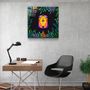 Autres décorations murales - Animal Republic-ToucanDesigners Collection Décoration murale en verre 80CMX80CM - ARTDESIGNA